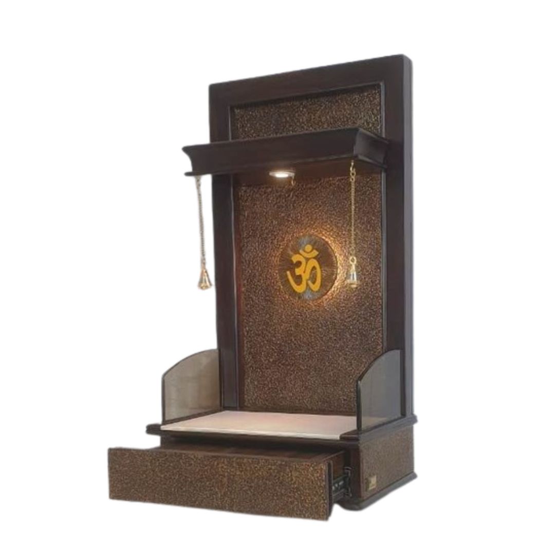 "The Classic"Pooja Mandir(Single Drawer)