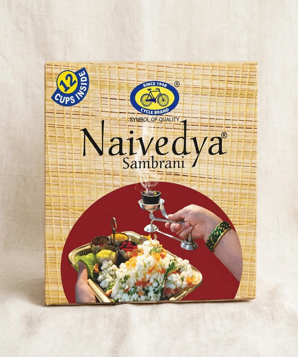 Cycle Brand Naivedya Sambrani Cups - 12 Cups Pack