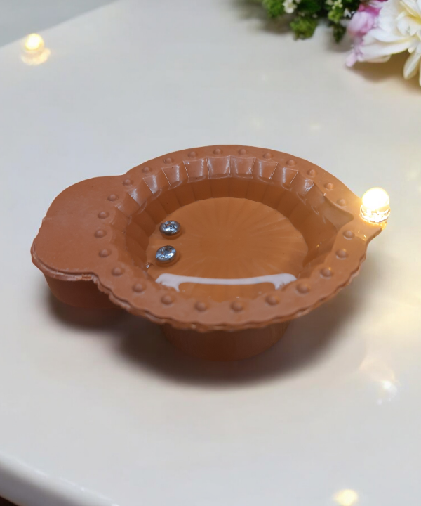 Water Sensor LED Diya – Set of 6 Flameless Diyas for Diwali & Home Decor