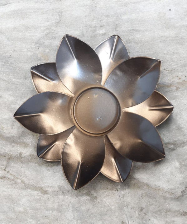 Lotus Candle Holder, Spiritual Offering, Lotus Tealight Holder, Meditation, Ambiance, Bohemian Decor, Copper Lotus Candle Holder