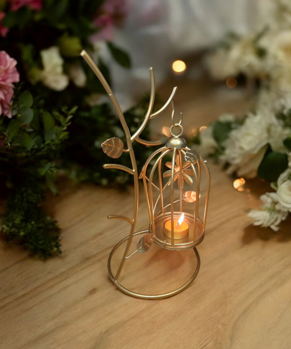 Metal Tealight Hanging Birdcage Lantern, Vintage Decorative Centerpieces