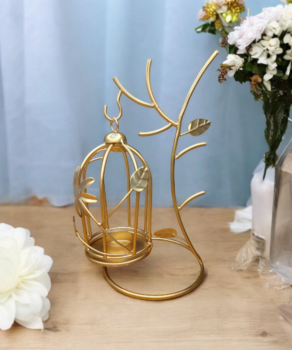 Metal Tealight Hanging Birdcage Lantern, Vintage Decorative Centerpieces