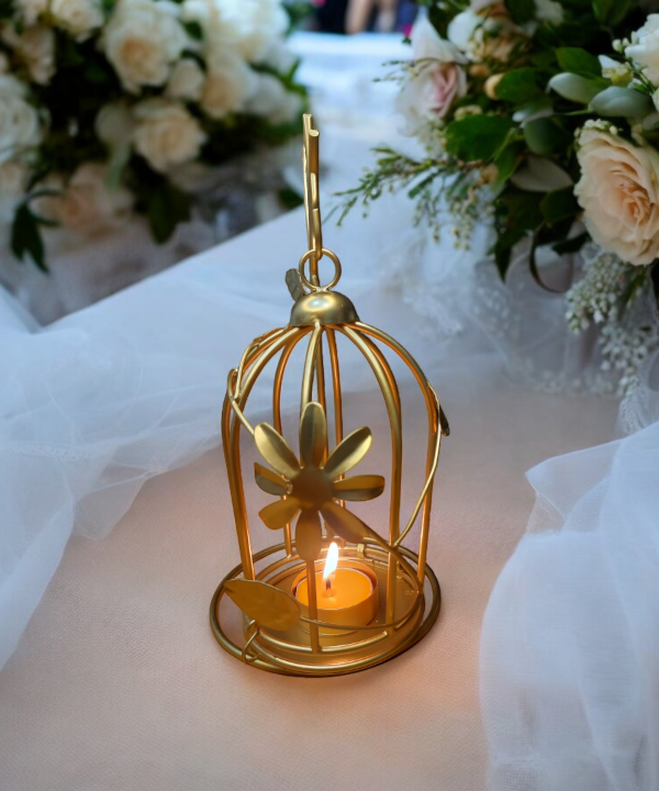 Metal Tealight Hanging Birdcage Lantern, Vintage Decorative Centerpieces