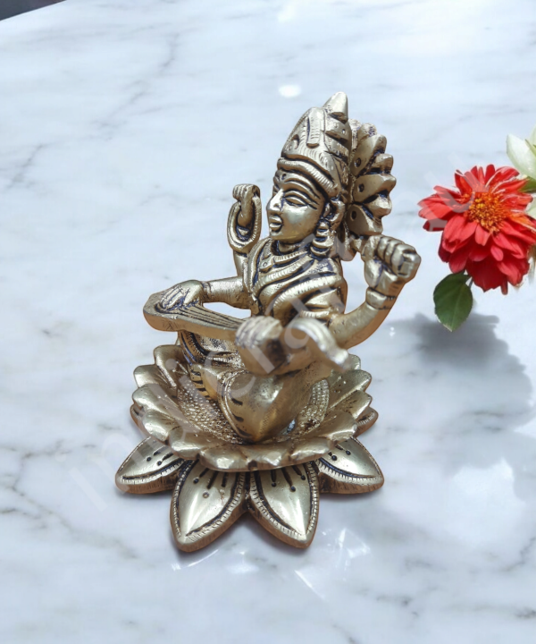 Saraswatiji Brass Statue