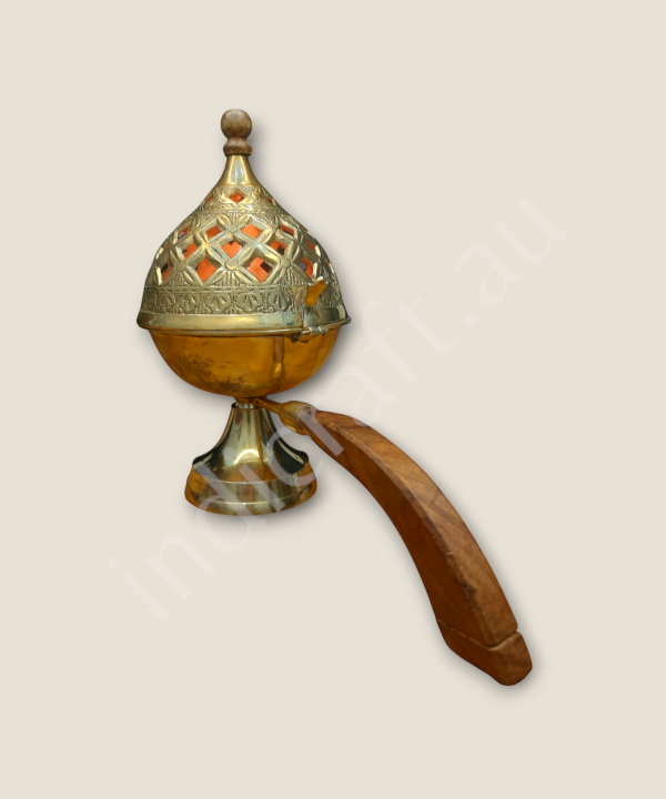 Brass Loban Burner, Traditional Dhoop Dani for Home , Temple Use