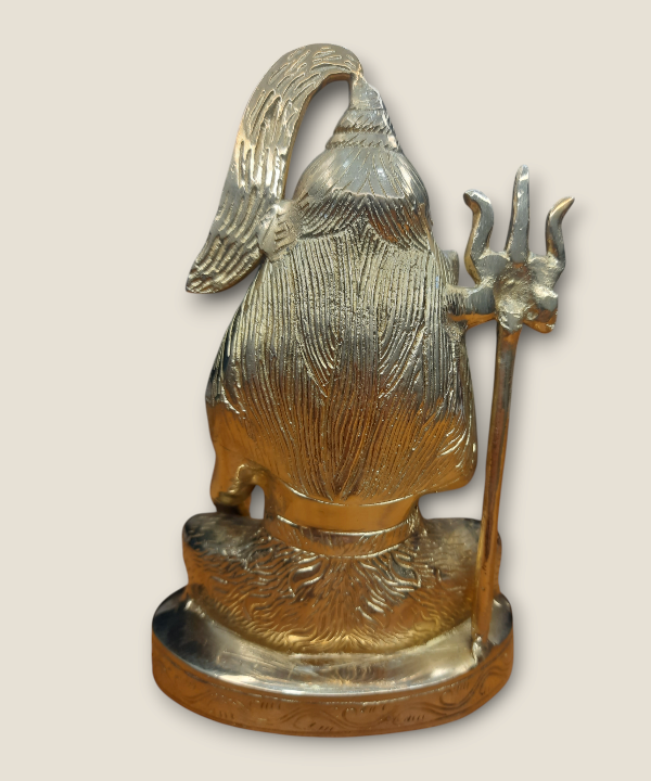 Brass Shivji Idol, Lord Shiva Statue for Home Temple & Meditation