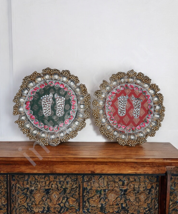 1Pc Lakshmi Charan Paduka – Sacred Footprints of Goddess Lakshmi
