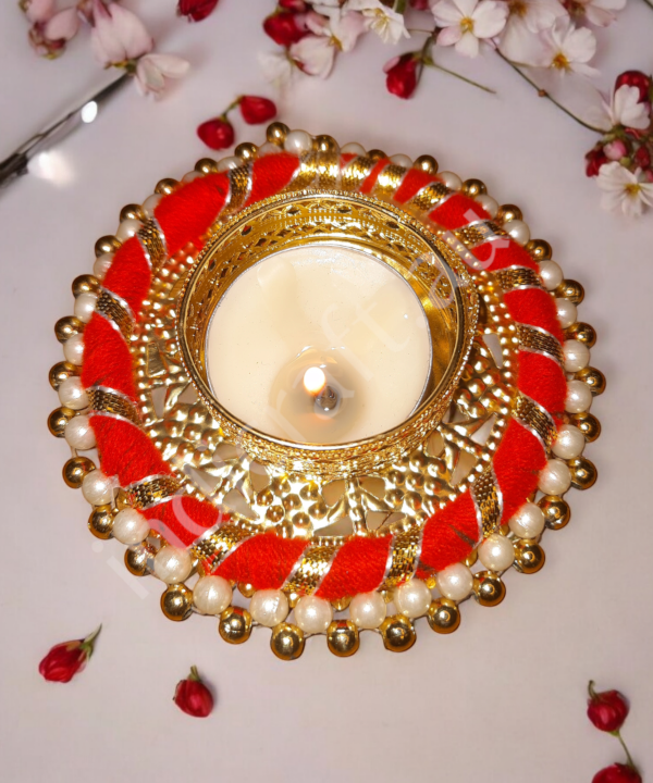 2pc Multicolor Handcrafted Decorative Tealight Candle Holder