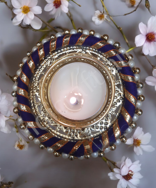 2pc Multicolor Handcrafted Decorative Tealight Candle Holder