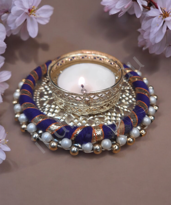2pc Multicolor Handcrafted Decorative Tealight Candle Holder