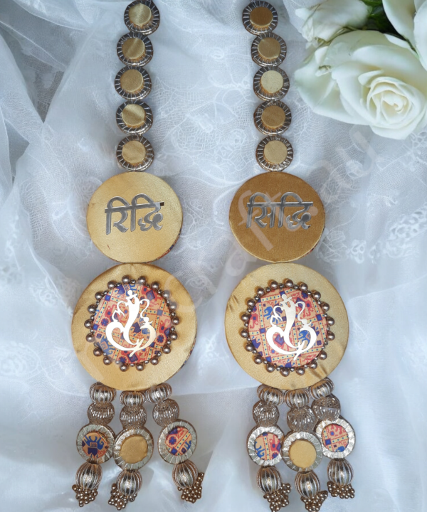 Shubh Labh Multicolour Long Festival Hanging – Set of 2 Decorative Hanging