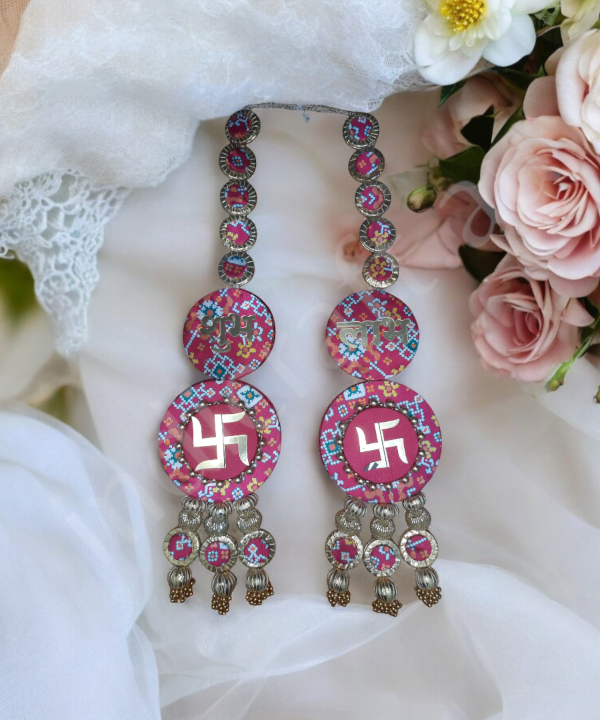 Shubh Labh Multicolour Long Festival Hanging – Set of 2 Decorative Hanging