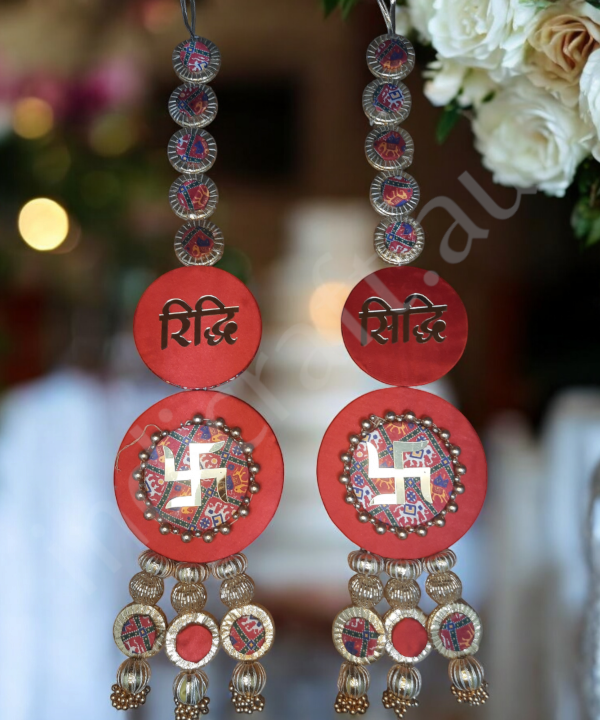 Shubh Labh Multicolour Long Festival Hanging – Set of 2 Decorative Hanging