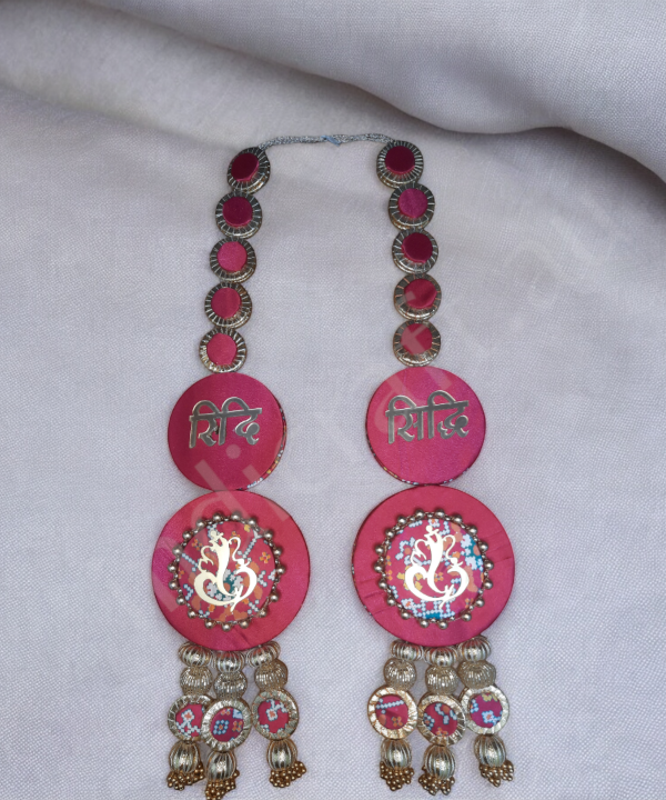 Shubh Labh Multicolour Long Festival Hanging – Set of 2 Decorative Hanging