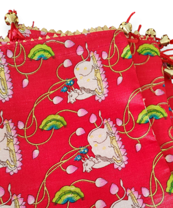 Sacred Kamdhenu Gift Bags / Potli Bags / Pouch