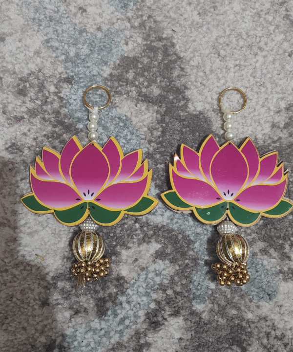 Lotus Hanging Décor with Pearls & Beads
