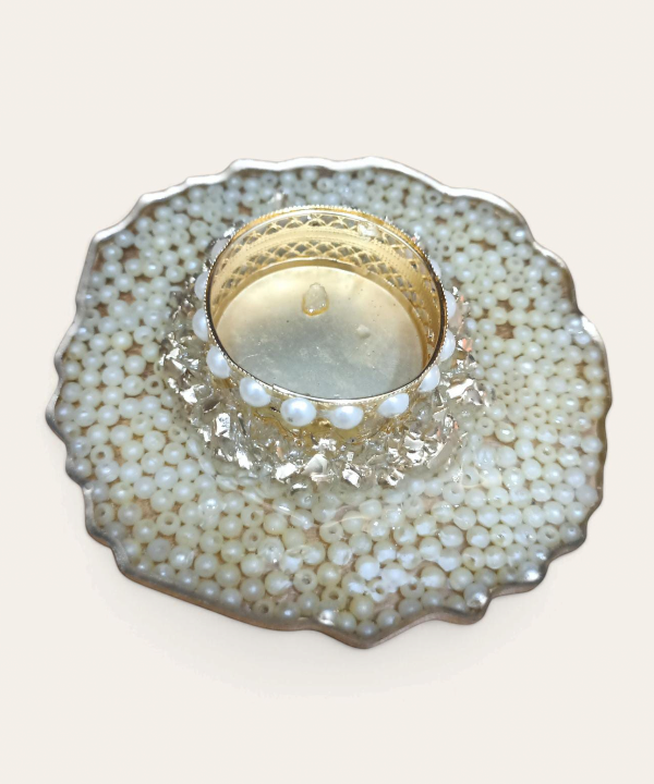 Acrylic Pearl Tealight Holder