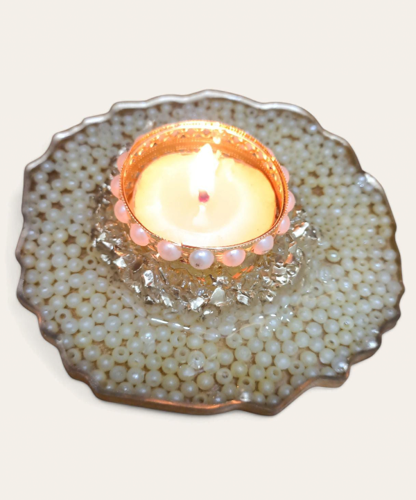 Acrylic Pearl Tealight Holder