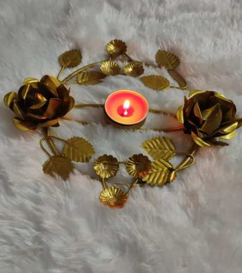 Circular Rose TeaLight Holder Small