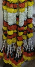 Multicolor Mogra Marigold Flower Decoration String(Set Of 2 pc)