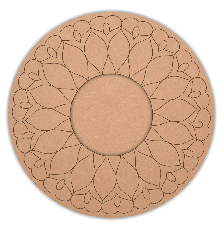 Pre Marked Round Tea Light Holder