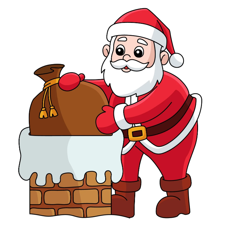 Santa Claus DIY Canvas Base for Painting