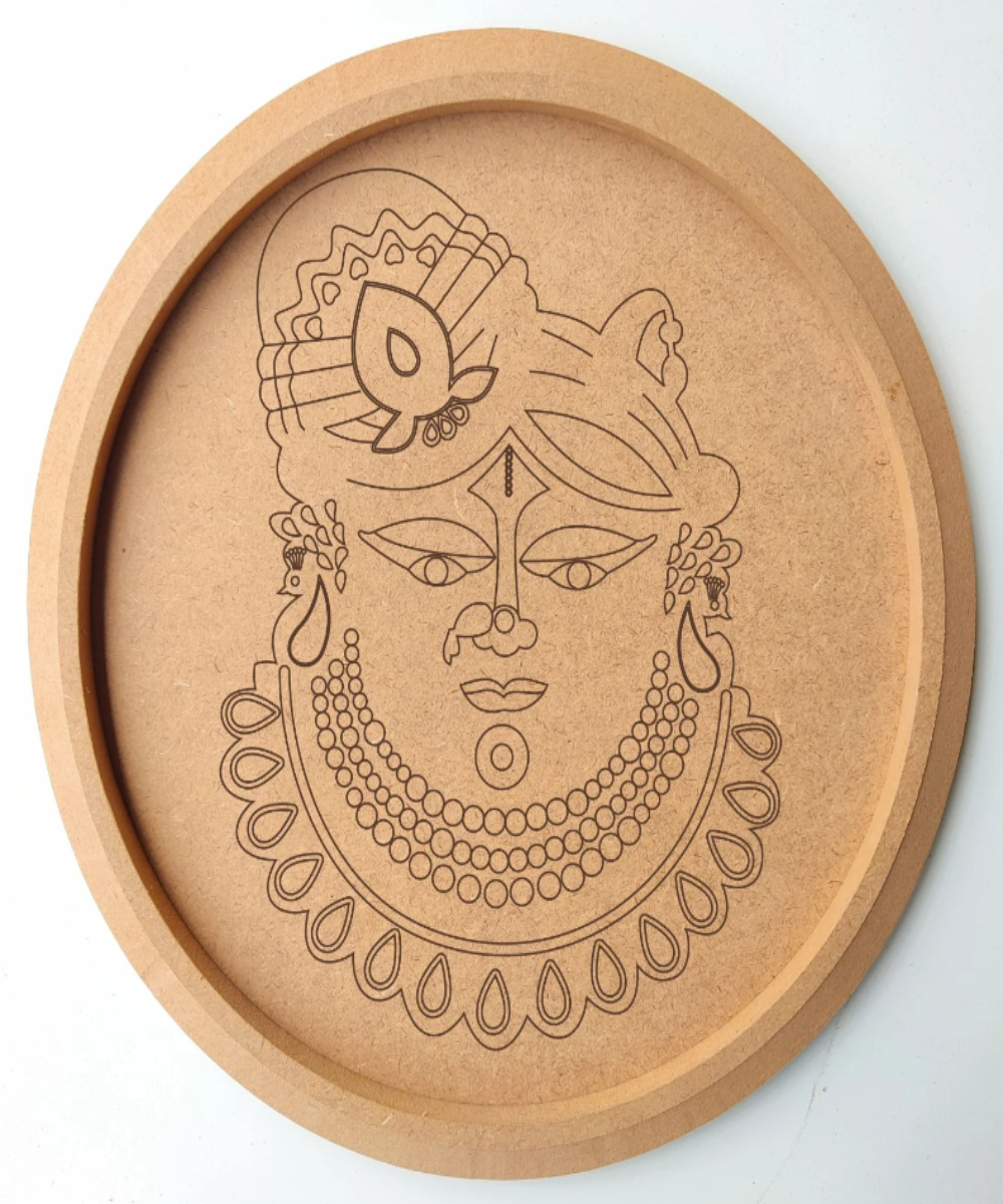MDF Pre Marked Round Shree Nathji