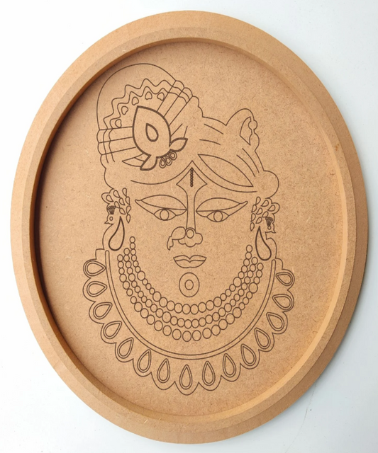MDF Pre Marked Round Shree Nathji