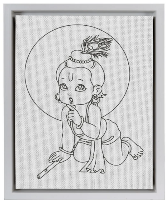 Krishna DIY  Canvas Base for Painting