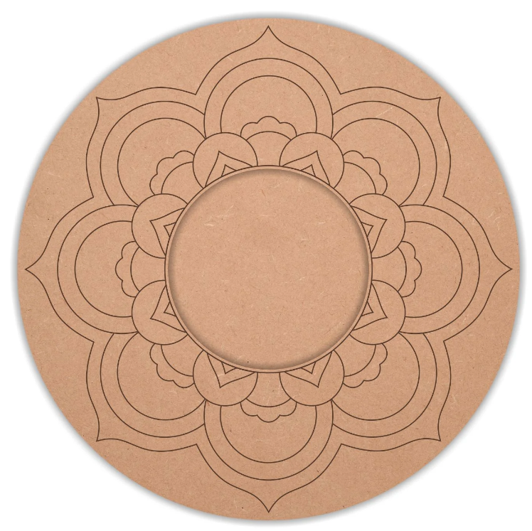 Pre Marked Round Tea Light Holder