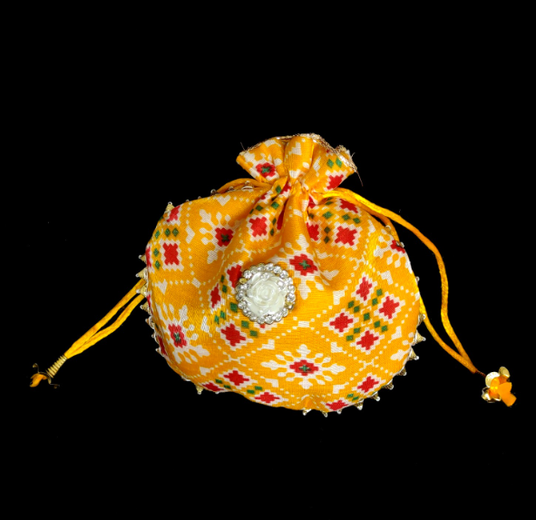 Women's Embroidered Clutch Purse Potli Bag Pouch Drawstring Bag Purse Potli Bag Pouch Wedding Favor Return Gift For Guests.