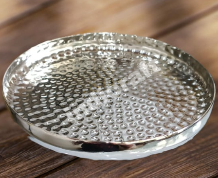 Round Tray Serveware Accessories, Puja Accessories