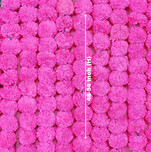 Pink Marigold Flower Decoration String (Set Of 5 Pc)
