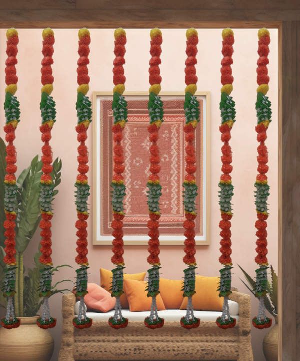 Decorative Marigold Hanging String(Set of 2)