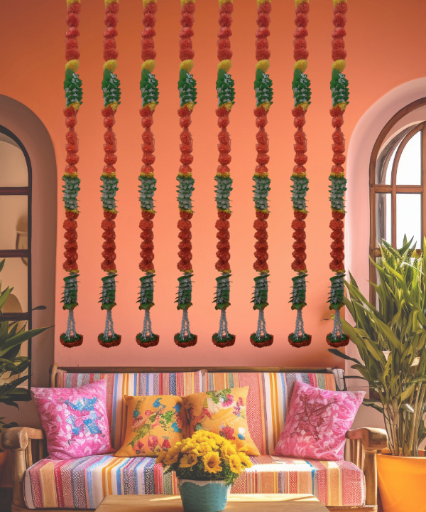Decorative Marigold Hanging String(Set of 2)