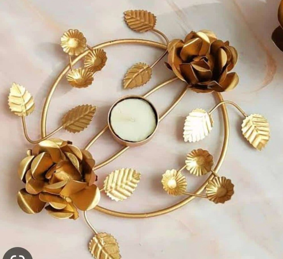 Circular Rose TeaLight Holder Small