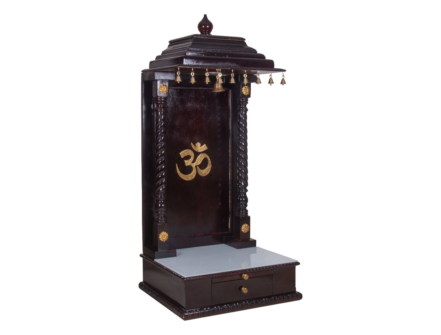 Wooden Temple with Drawer
