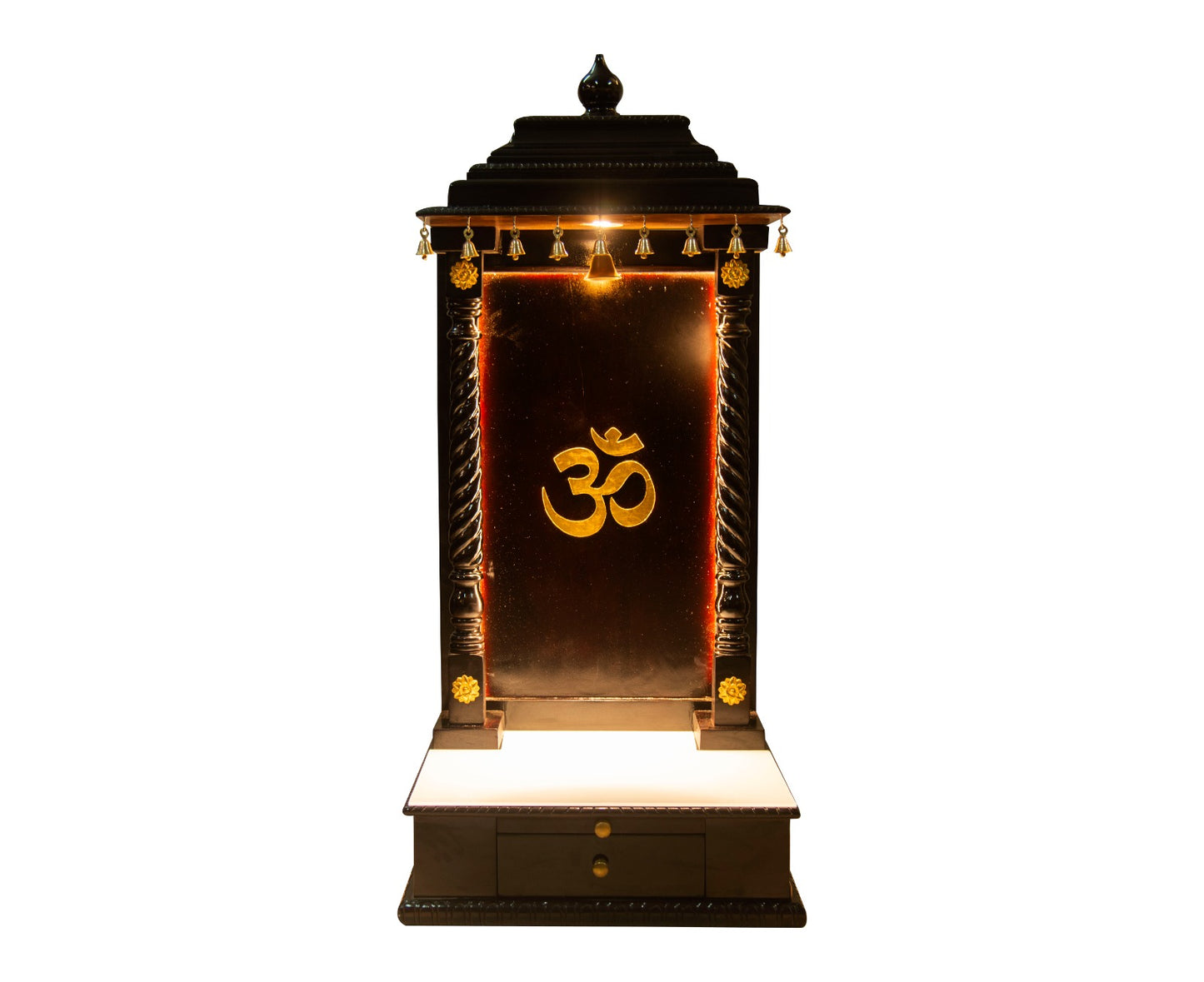 Wooden Temple with Drawer