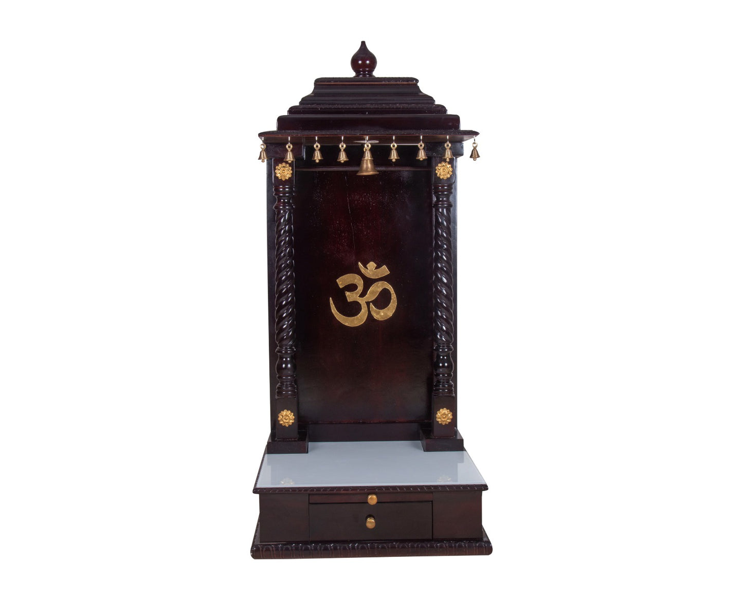 Wooden Temple with Drawer