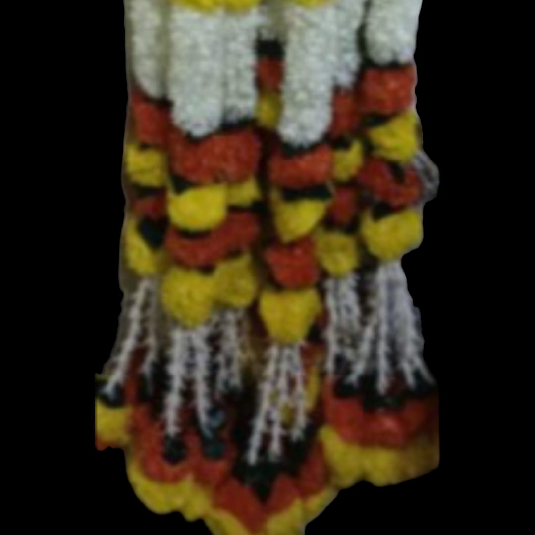 Multicolor Mogra Marigold Flower Decoration String(Set Of 2 pc)