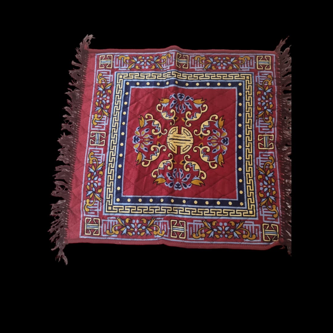 Red Pooja Aasan, Mat 24 X 24 (in inch)