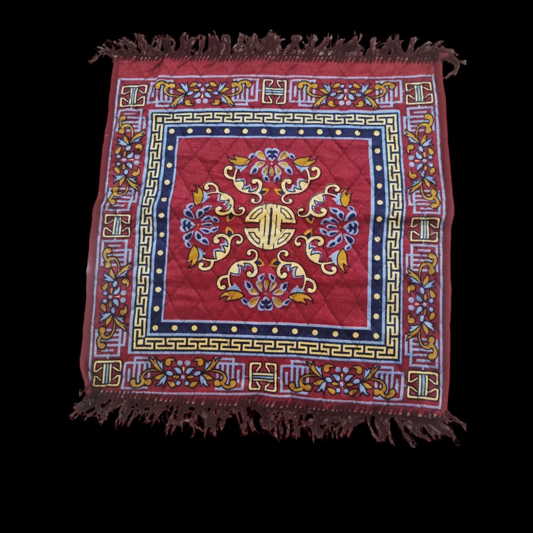 Red Pooja Aasan, Mat 24 X 24 (in inch)