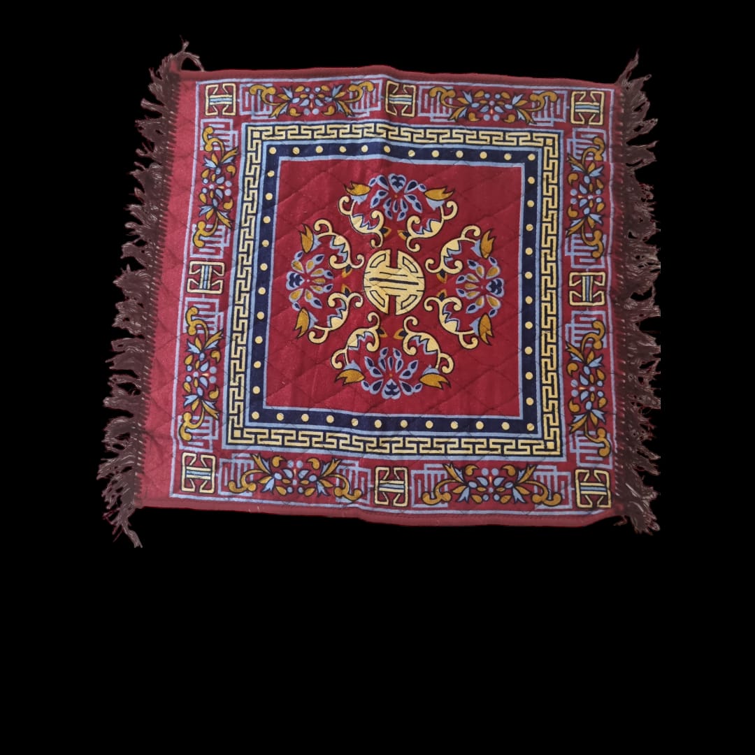 Red Pooja Aasan, Mat 24 X 24 (in inch)