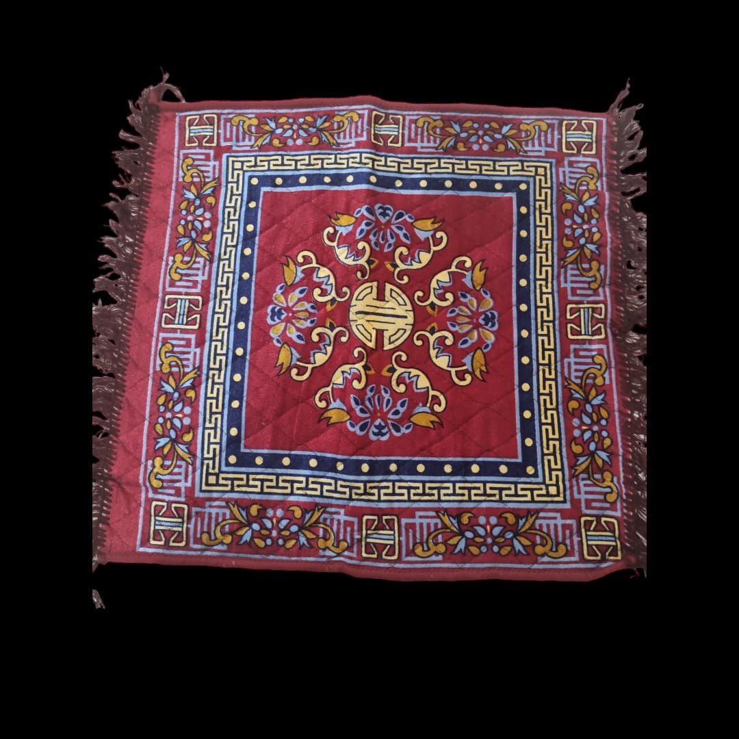 Red Pooja Aasan, Mat 24 X 24 (in inch)
