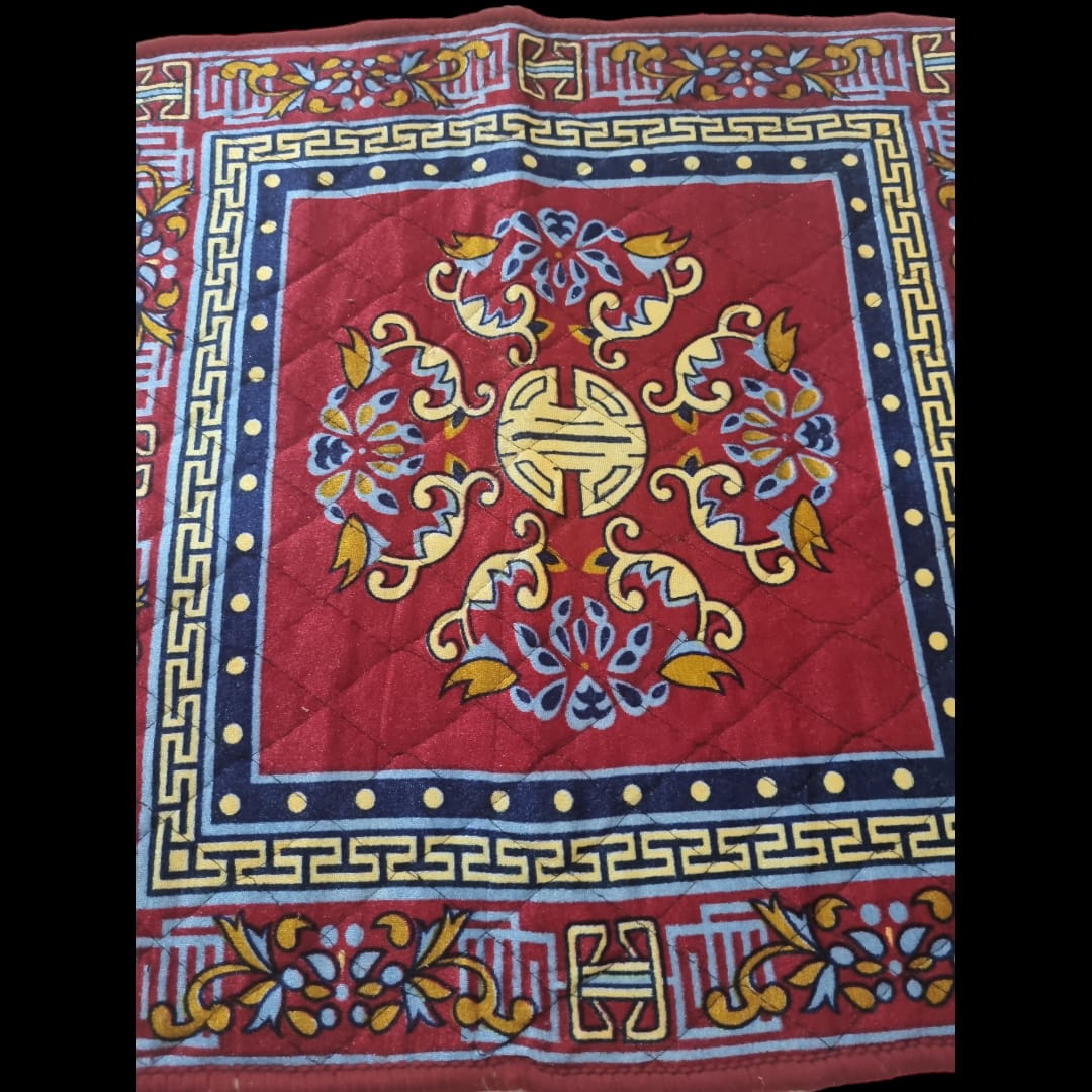 Red Pooja Aasan, Mat 24 X 24 (in inch)