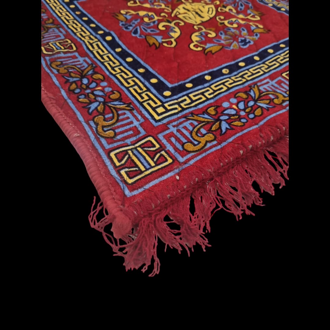 Red Pooja Aasan, Mat 24 X 24 (in inch)