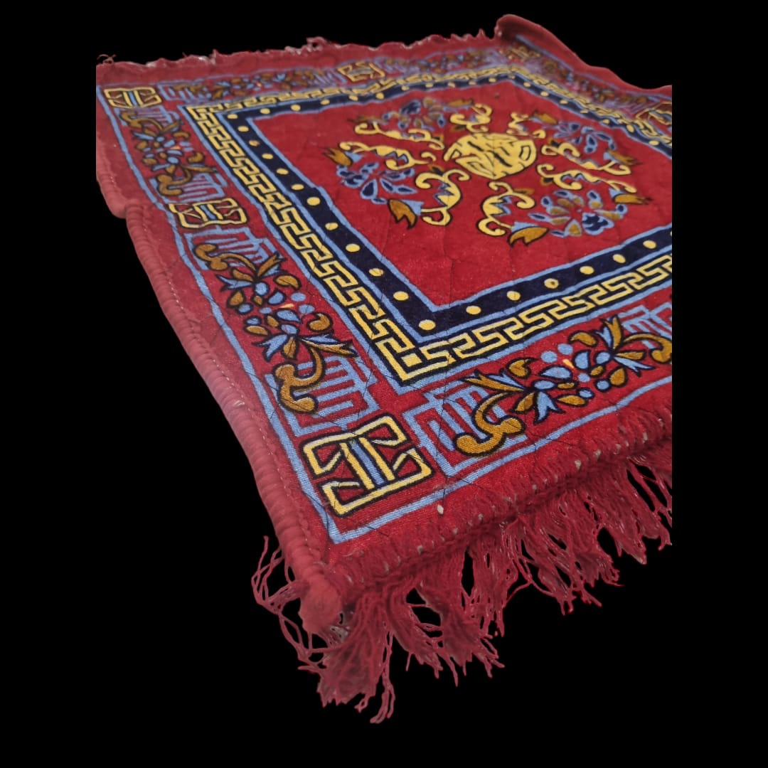 Red Pooja Aasan, Mat 24 X 24 (in inch)
