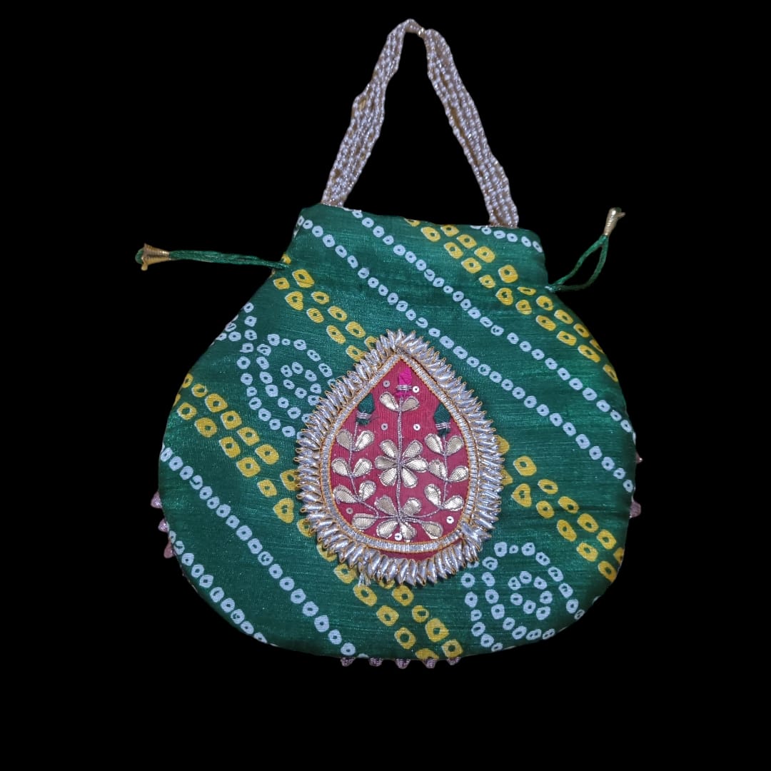 1 Pc Green Drawstring Pouch