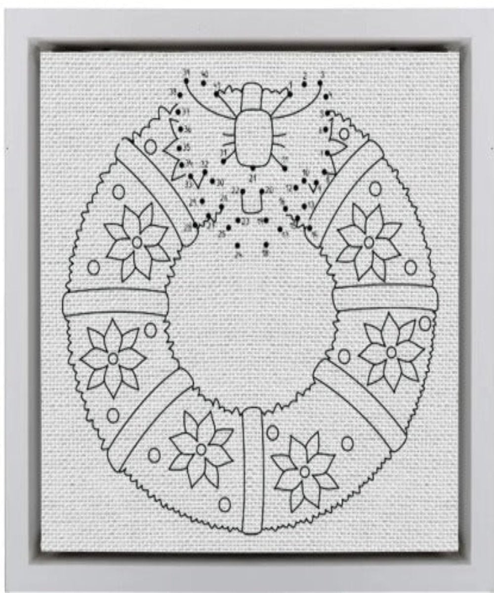 CHRISTMAS WREATH DIY Canvas Base for Painting