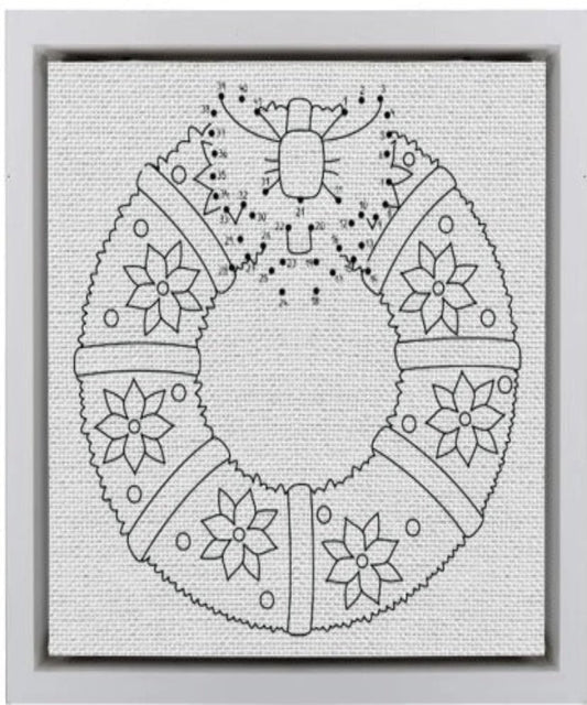 CHRISTMAS WREATH DIY  Canvas Base for Painting